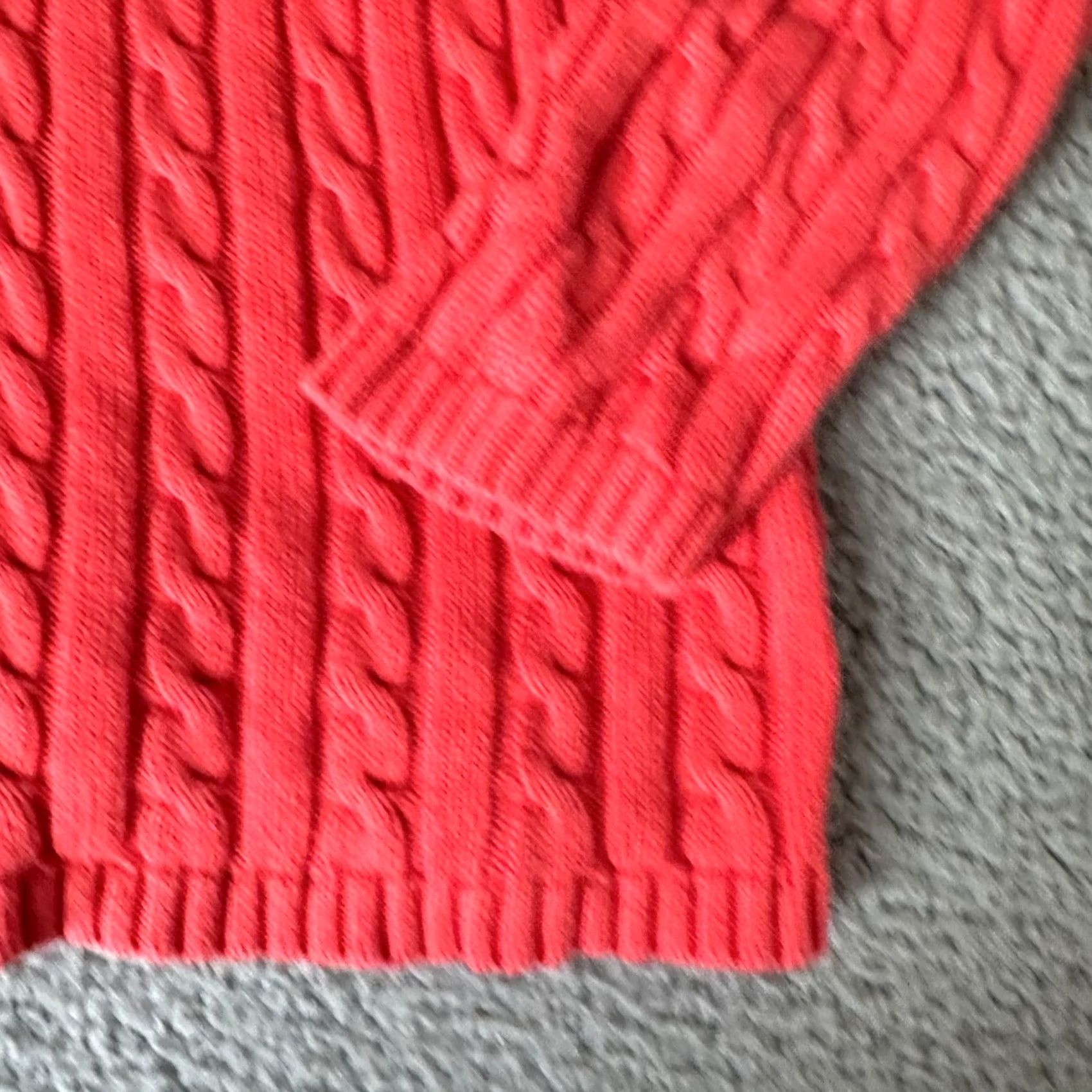 Vintage VINTAGE L.L. Bean Sweater Womens Plus Size 1X Pink Zip Up Fisherman Knit Casual 80s 90s Womens Size XL / US 12-14 / IT 48-50 - 7 Thumbnail
