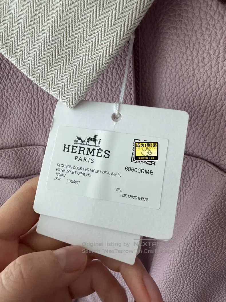 Hermes Hermes Pink Deer Leather Jacket Size 36 Size XS / US 0-2 / IT 36-38 - 7 Thumbnail