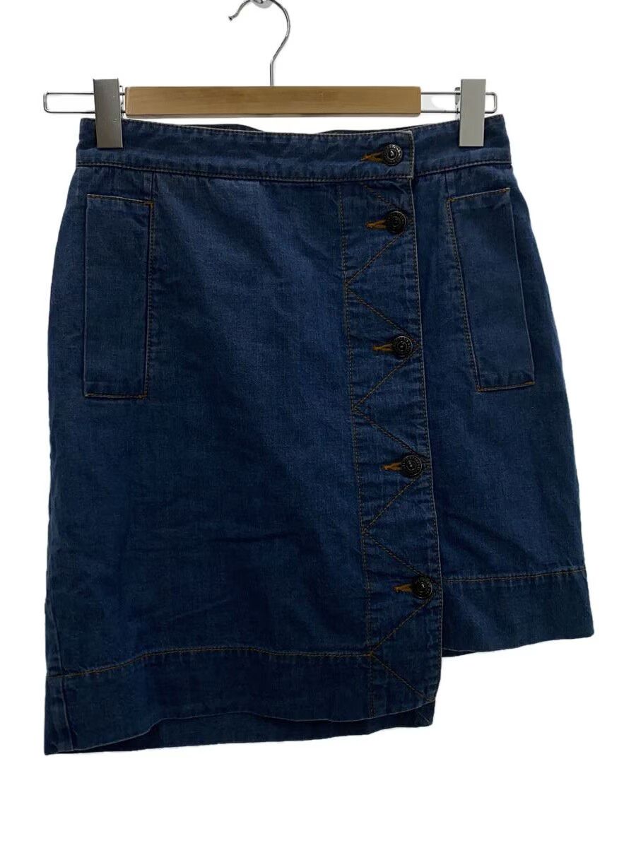 Vivienne Westwood Anglomania Contrast Stitch Denim Skirt Size 27" / US 4 / IT 40 - 1 Thumbnail