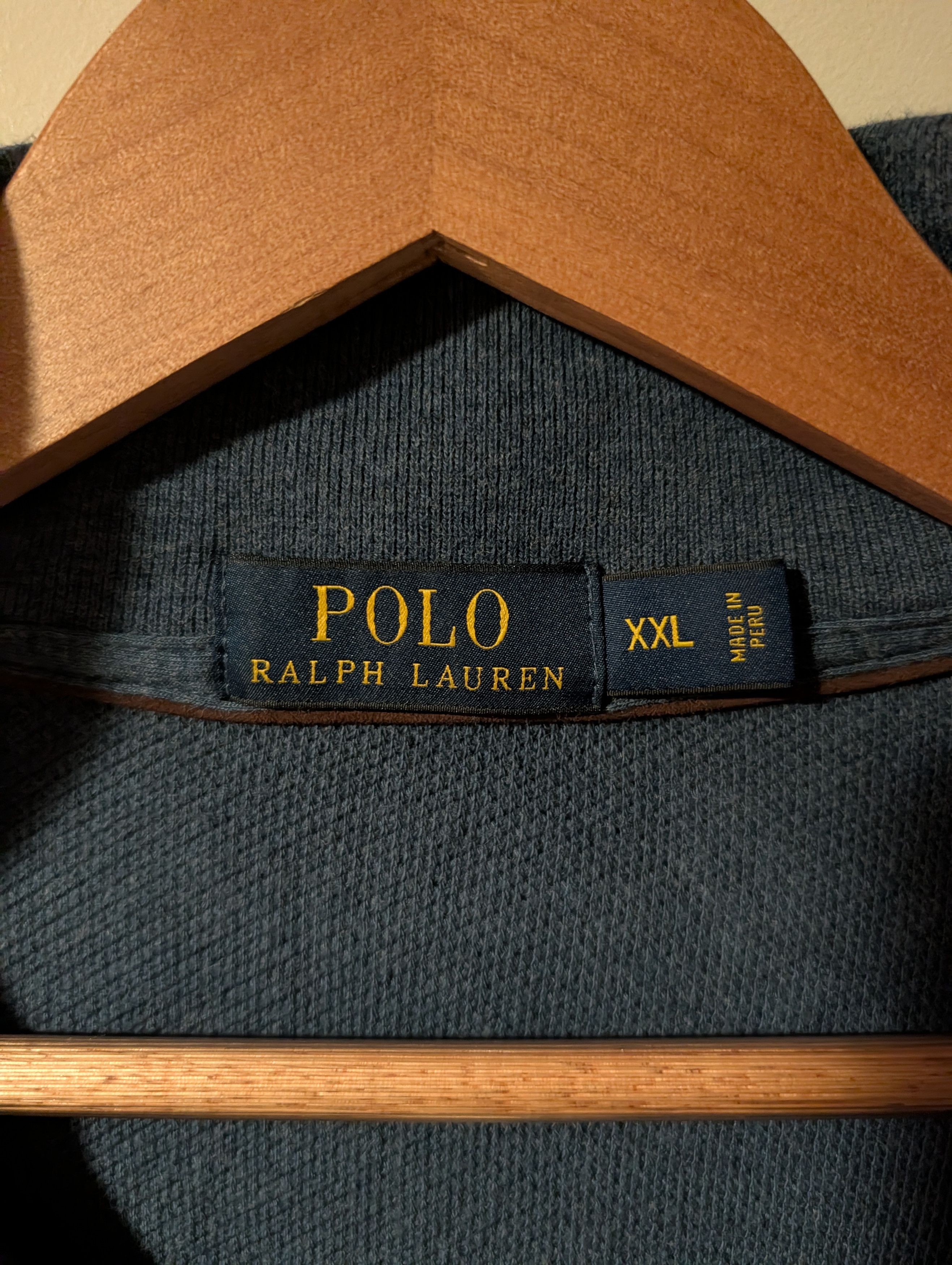 Polo Ralph Lauren Polo Ralph Lauren Pima Cotton Quarter Zip Pullover Sweater Size US XXL / EU 58 / 5 - 3 Thumbnail