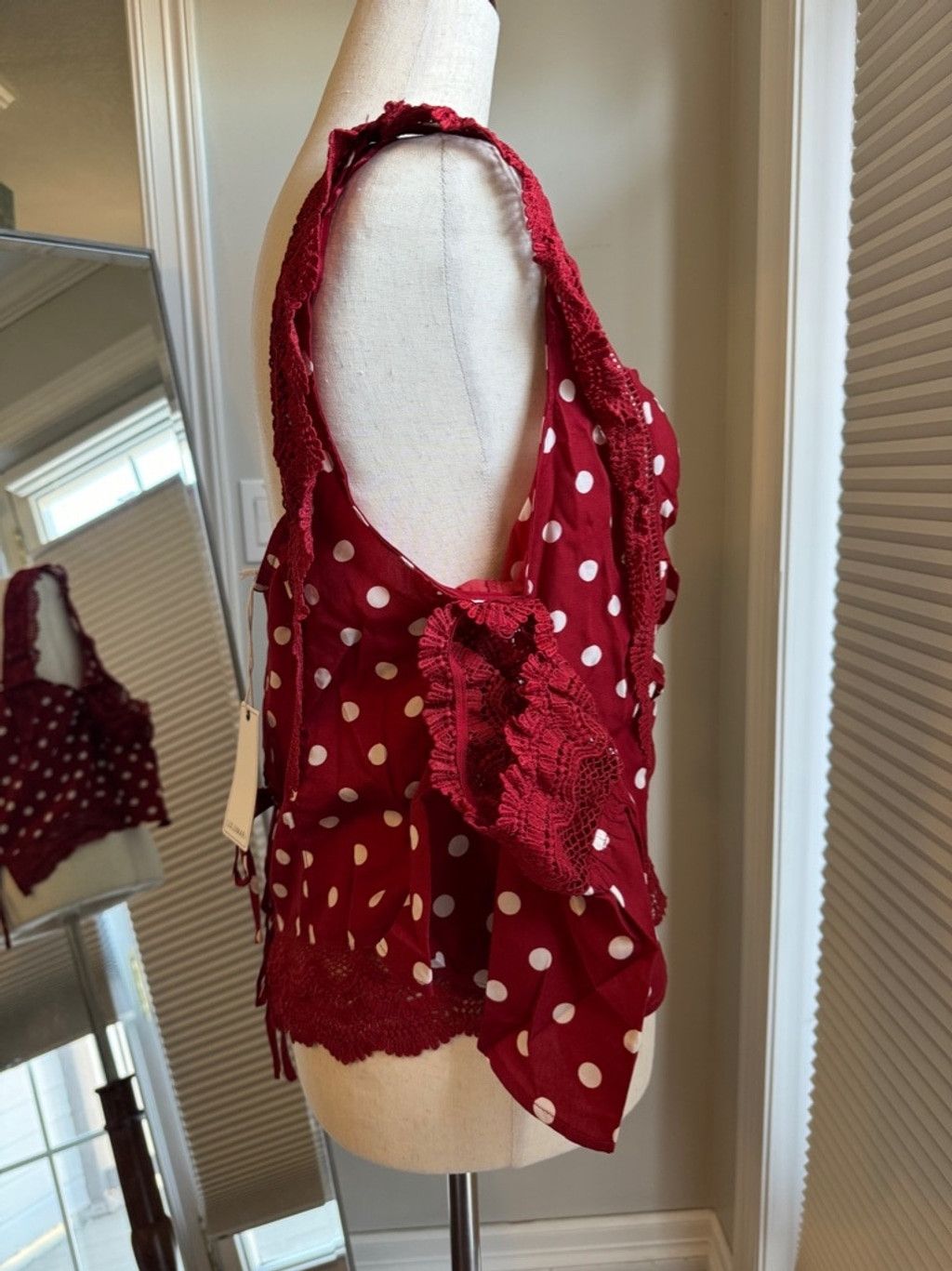 Other Lulumari | Summer Crop Sleeveless Blouse | Large Size L / US 10 / IT 46 - 4 Thumbnail