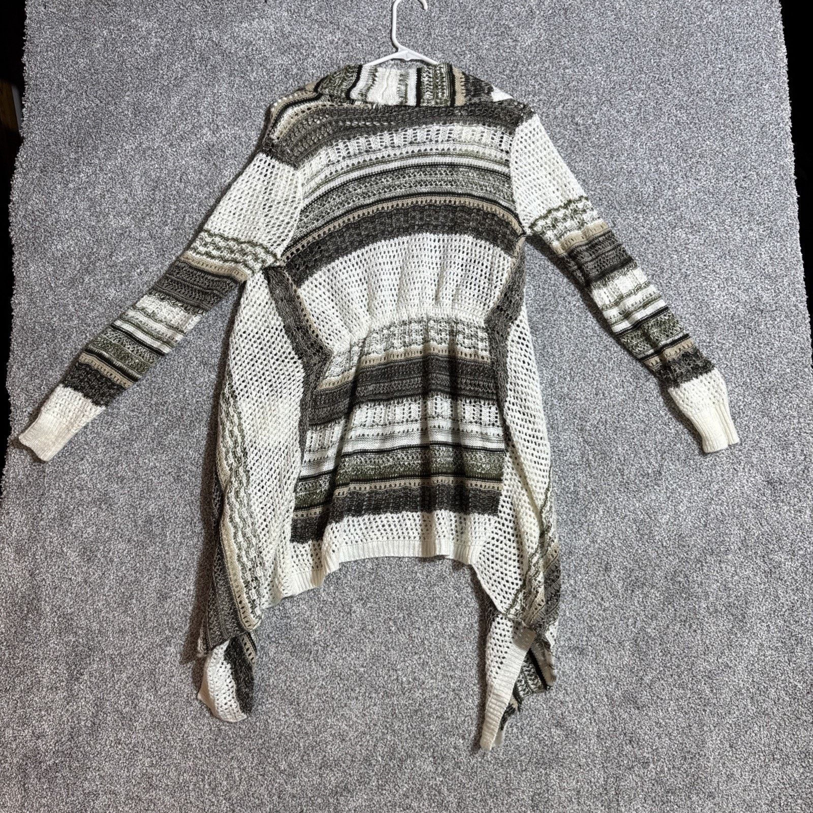 Almost Famous Boho Cardigan Sweater Womens M Southwestern Crochet Hippie Size M / US 6-8 / IT 42-44 - 9 Thumbnail