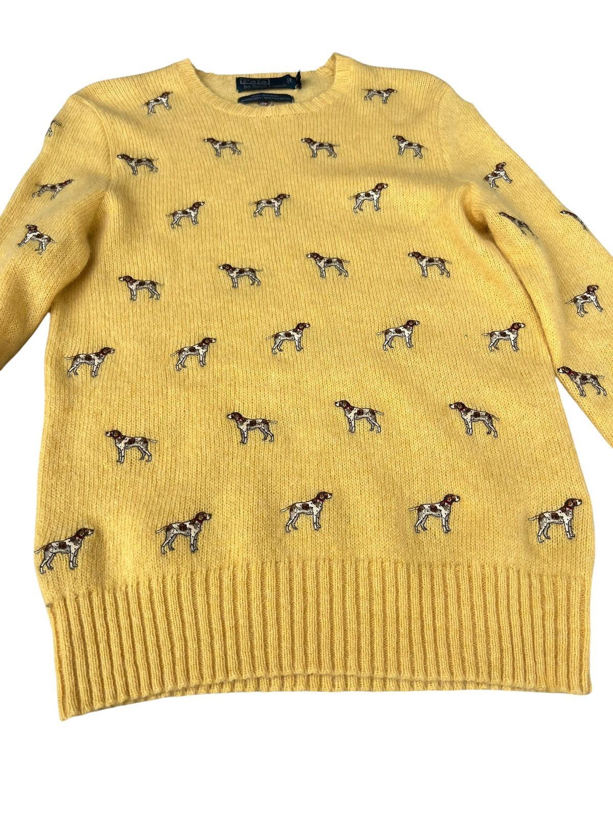 Polo Ralph Lauren VTG 90s P Ralph Lauren Dog Embroidery Wool Knitwear Sweater Size US S / EU 44-46 / 1 - 11 Thumbnail