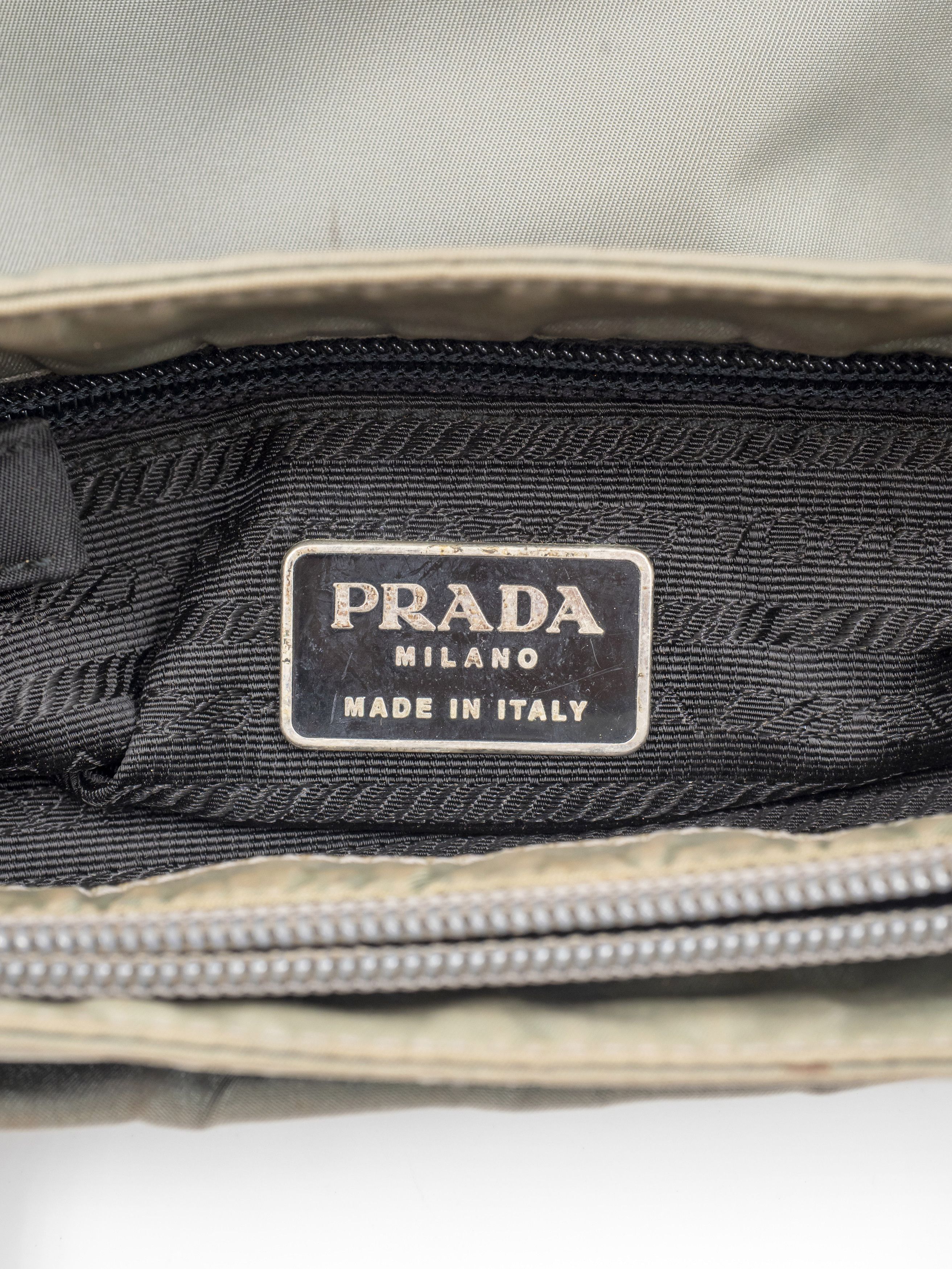Prada Prada Light Greyish Green Nylon Shoulder Bag Size ONE SIZE - 4 Thumbnail