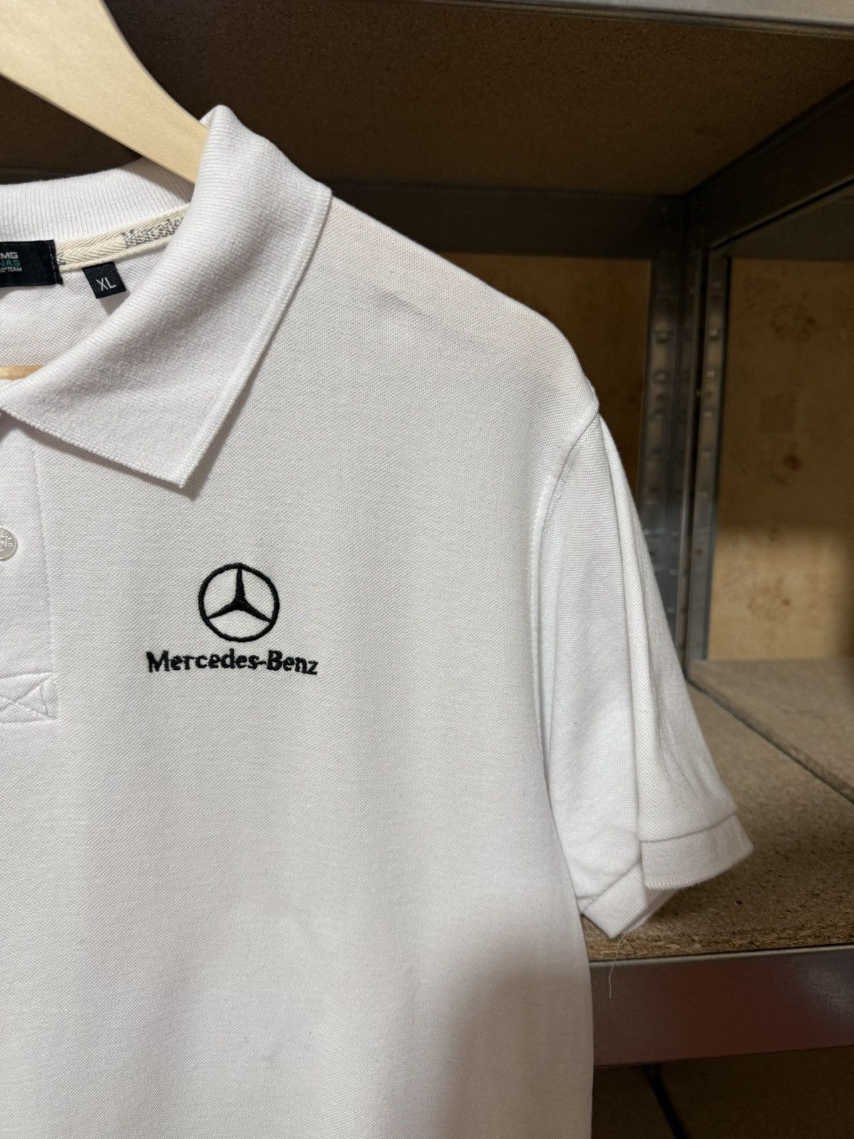 Formula 1 × Mercedes-Benz Vintage 90’s Mercedes-Benz Racing F1 NASCAR Polo T-Shirt Size US XL / EU 56 / 4 - 4 Thumbnail