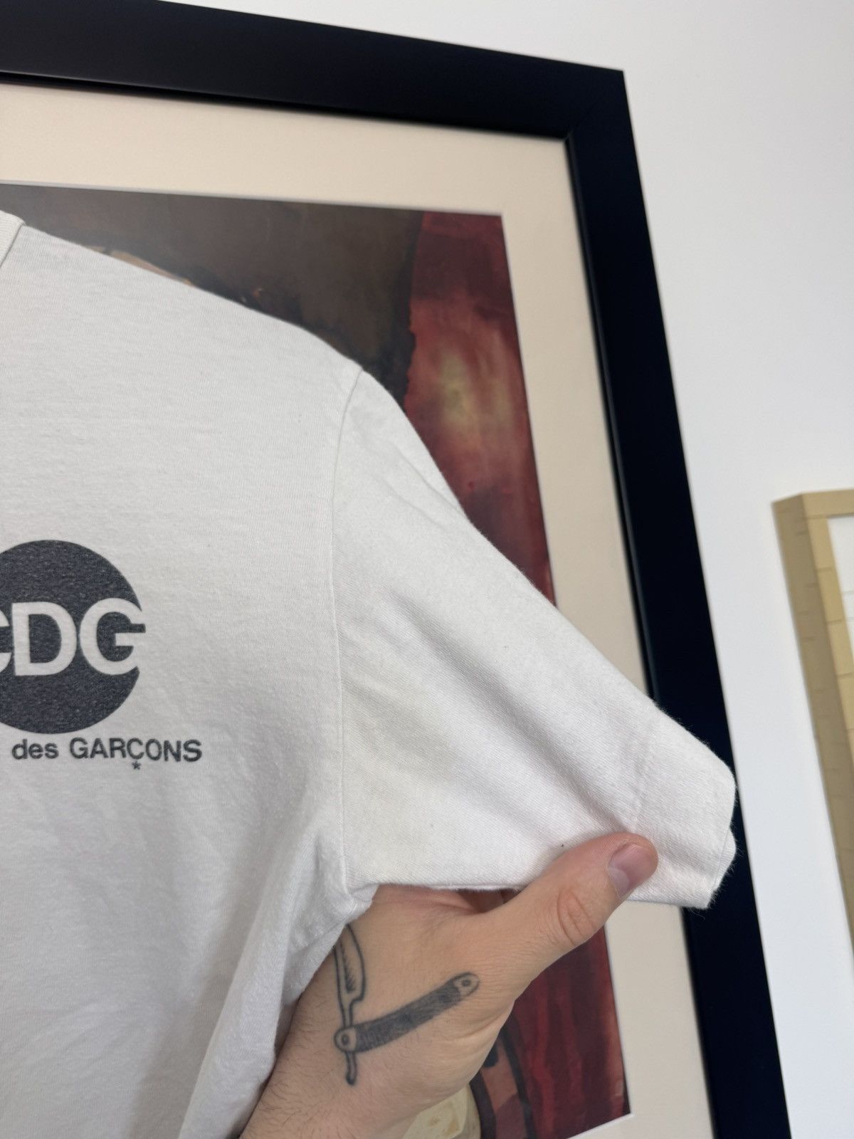 CDG by Comme des Garcons Comme Des Garcons CDG Logo T-Shirt Japanese Brand Japan Hype Size US M / EU 48-50 / 2 - 6 Thumbnail