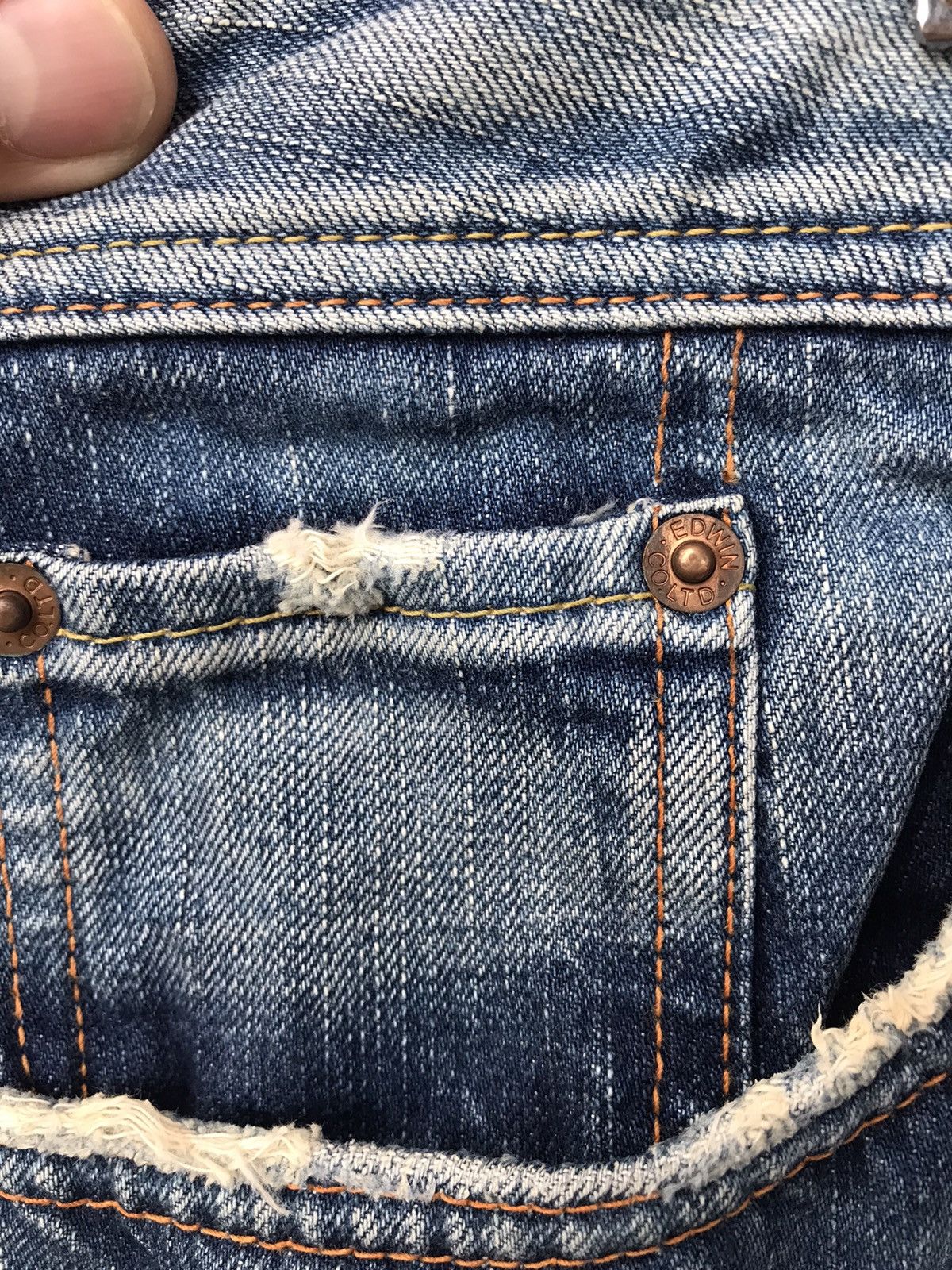 Edwin Vintage Edwin 511 Distressed Denim Seditionaries Style Size US 33 - 6 Thumbnail