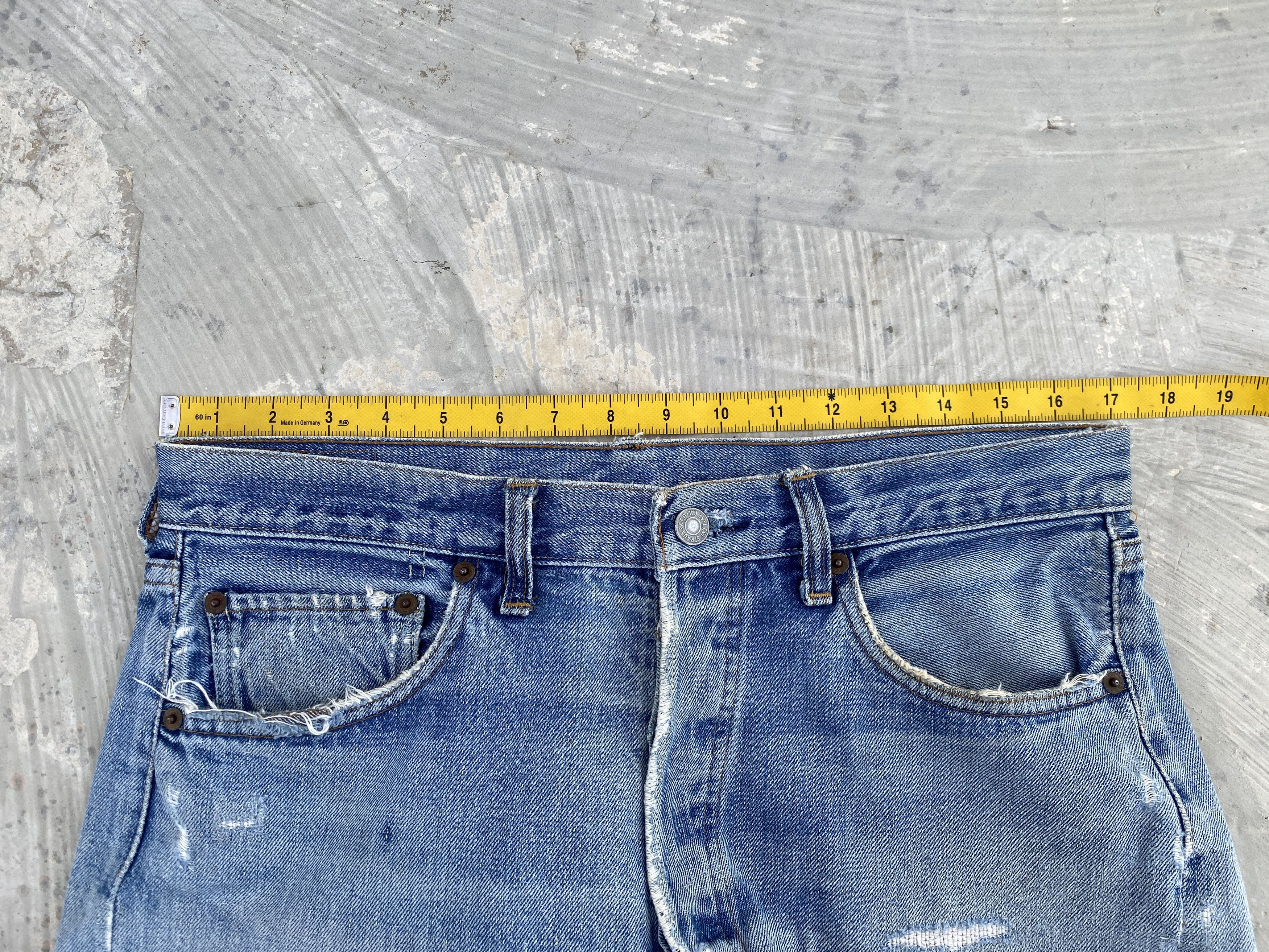 Levi's Vintage 70s Levis 501 Redline #6 Selvedge Jeans SS66 Single Size US 34 / EU 50 - 15 Thumbnail
