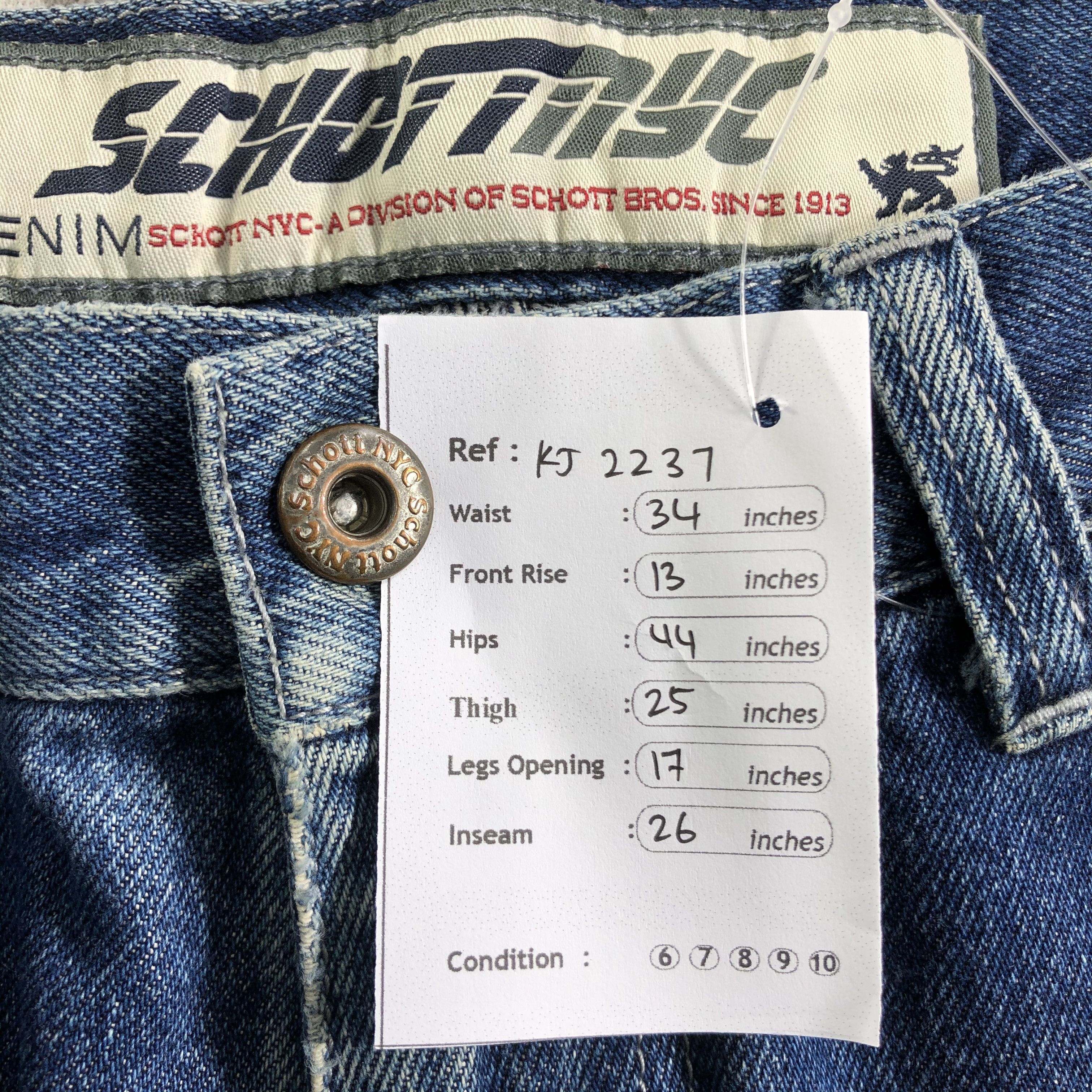 Schott Vintage Schott NYC Baggy Jeans Denim Size US 34 / EU 50 - 11 Thumbnail