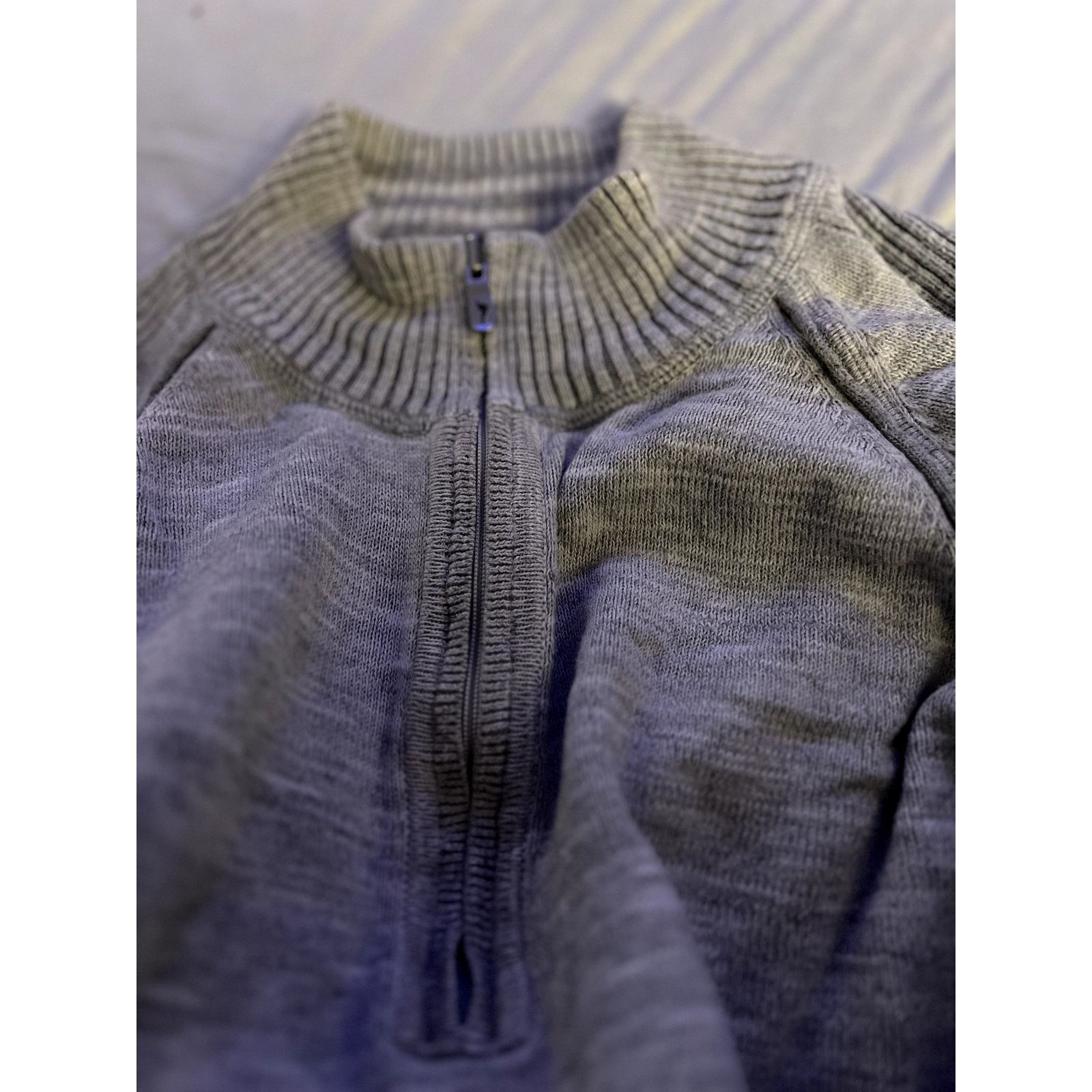 Tommy Bahama Tommy Bahama 100% Cotton 1/4 Zip Sweater - Gray -Size Medium Size US M / EU 48-50 / 2 - 3 Thumbnail
