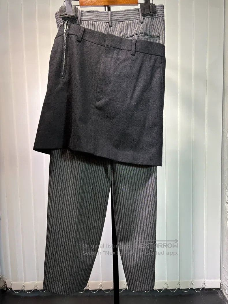 Comme des Garcons Comme Des Garcons size M Wool striped skort trousers Size 23" - 1 Thumbnail