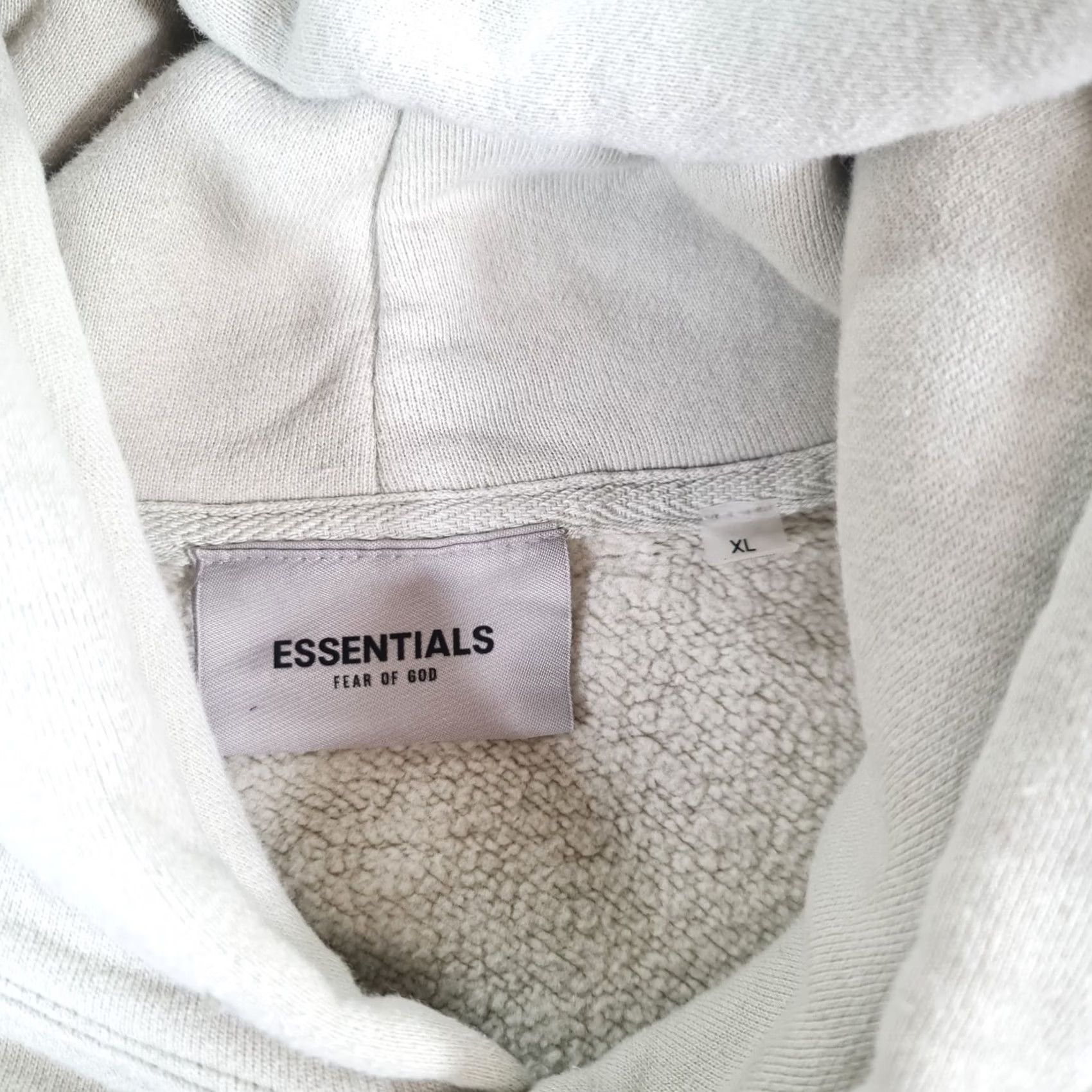 Fear of God Fear Of God Essentials Hoodie Mens XL Green Oversized Fleece Kangaroo Pocket Logo Boxy/Regular Fit Size US XL / EU 56 / 4 - 5 Thumbnail