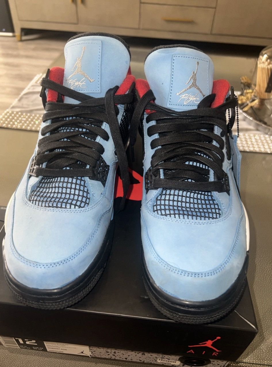 Jordan Brand × Travis Scott Nike Air Jordan 4 Retro Travis Scott Cactus Jack University Size US 12 / EU 45 - 5 Thumbnail