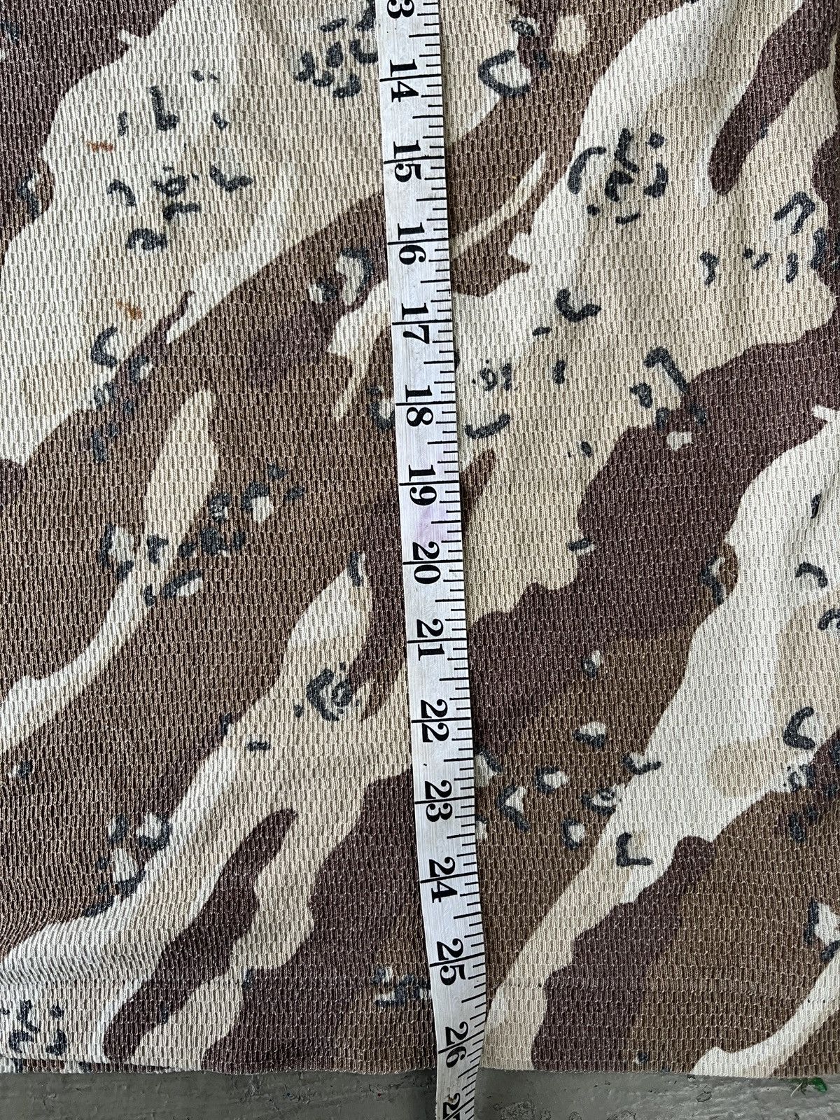 Bape Thrashed Distressed Color Camo Thermal Long Sleeve Tee