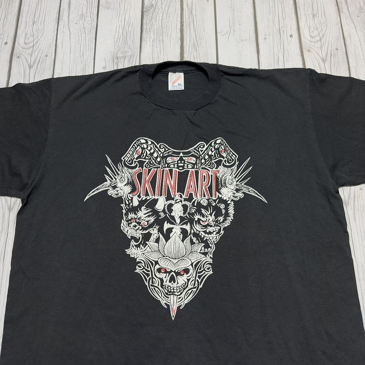 Jerzees × Vintage Vintage Skin Art tee Size US XL / EU 56 / 4 - 3 Thumbnail