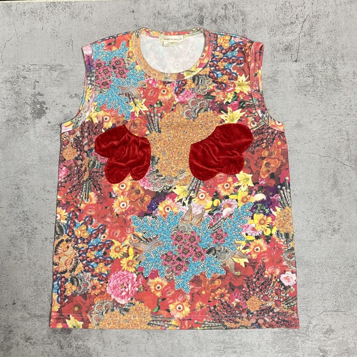 Comme des Garcons SS04 COMME DES GARÇONS FLORAL TOP Size M / US 6-8 / IT 42-44 - 2 Thumbnail