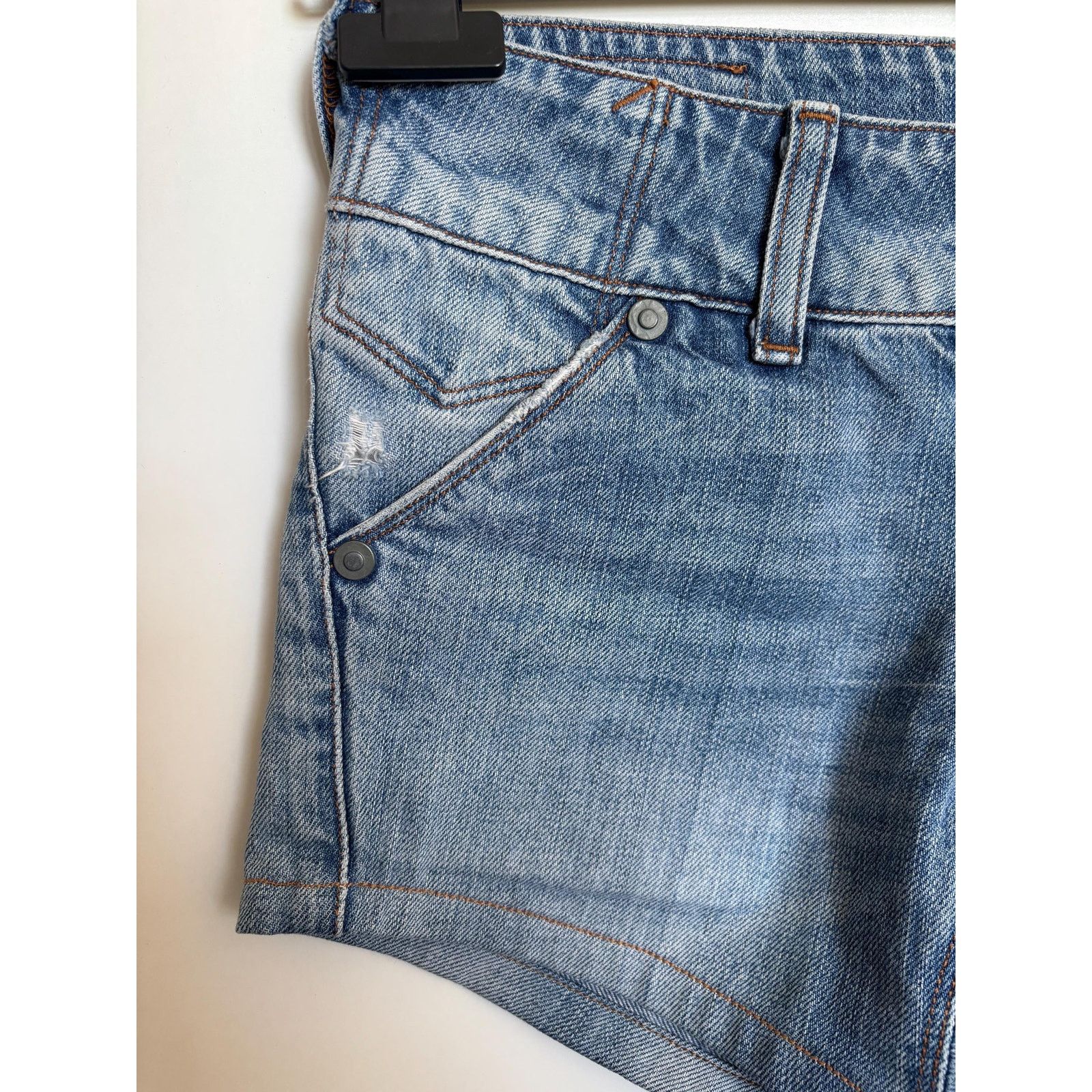 Levi's Levi's Engineered Jeans W27 Y2K Twisted Stretch Denim Shorts Size US 27 - 3 Thumbnail