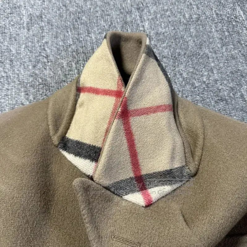 Burberry Burberry Long Cashmere Coat in Khaki. Size M / US 6-8 / IT 42-44 - 6 Thumbnail