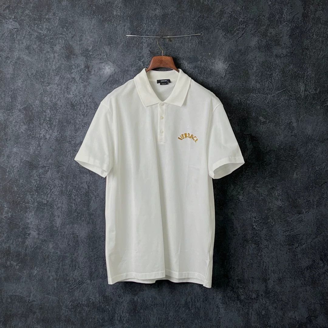 Versace Versace Cotton White Polo xl Men Size US XL / EU 56 / 4 - 1 Thumbnail