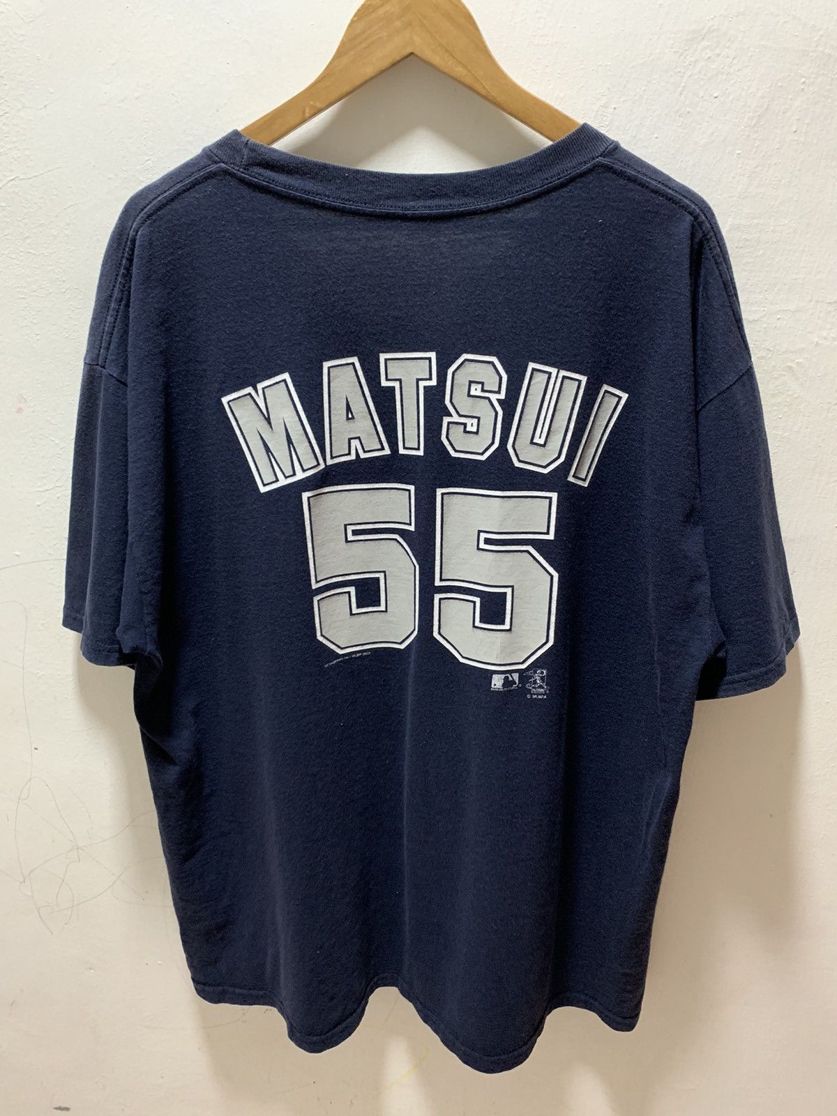 MLB Vintage 2003 MLBPA Matsui Yankees 55 Jersey Player Team Tee Size US XXL / EU 58 / 5 - 1 Thumbnail