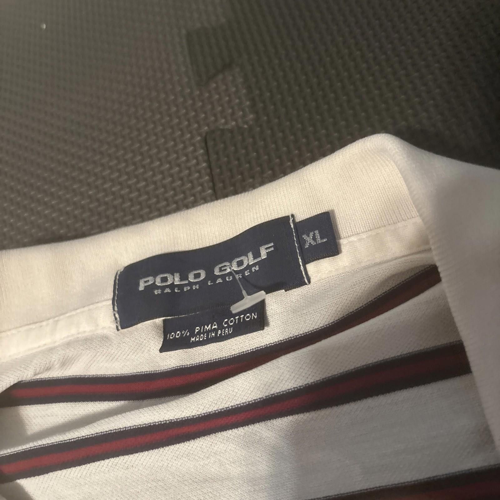 Other Polo Golf Ralph Lauren Polo Shirt Mens Size XL White Striped Size US XL / EU 56 / 4 - 2 Thumbnail