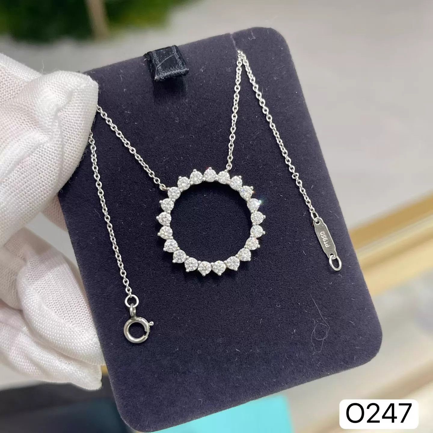 Tiffany & Co. Tiffany & Co. Open Circle Diamond Sunflower Necklace Size ONE SIZE - 4 Thumbnail