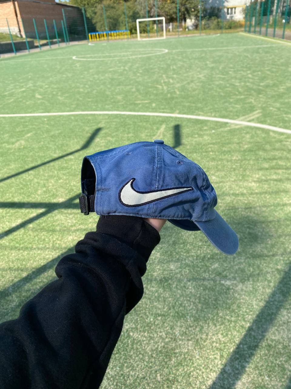 Nike × Vintage Vintage Y2K Mans Nike Cap Double Swoosh Made in Taiwan Size ONE SIZE - 1 Thumbnail
