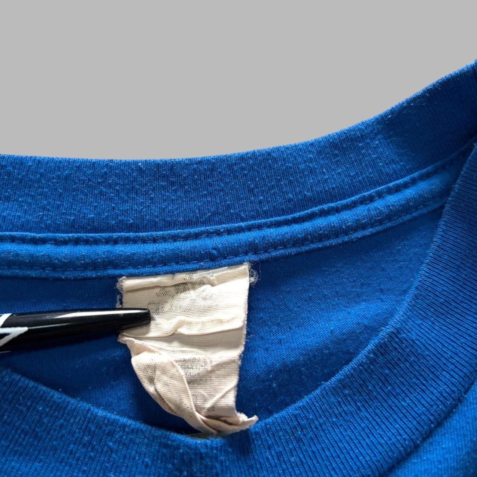 Adidas 90s Blue Adidas Tee Size US XL / EU 56 / 4 - 2 Thumbnail