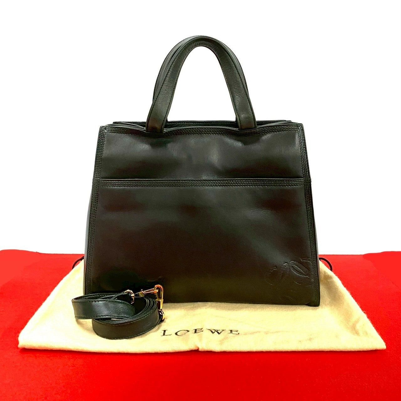 Loewe Loewe Shoulder Bag Green Leather Size ONE SIZE - 1 Thumbnail