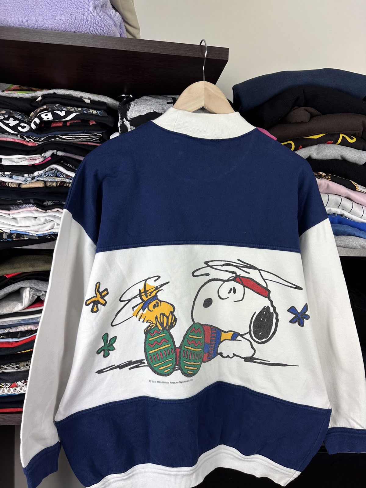 Vintage 1958s Snoopy Graphic Sweatshirt Size US L / EU 52-54 / 3 - 9 Thumbnail