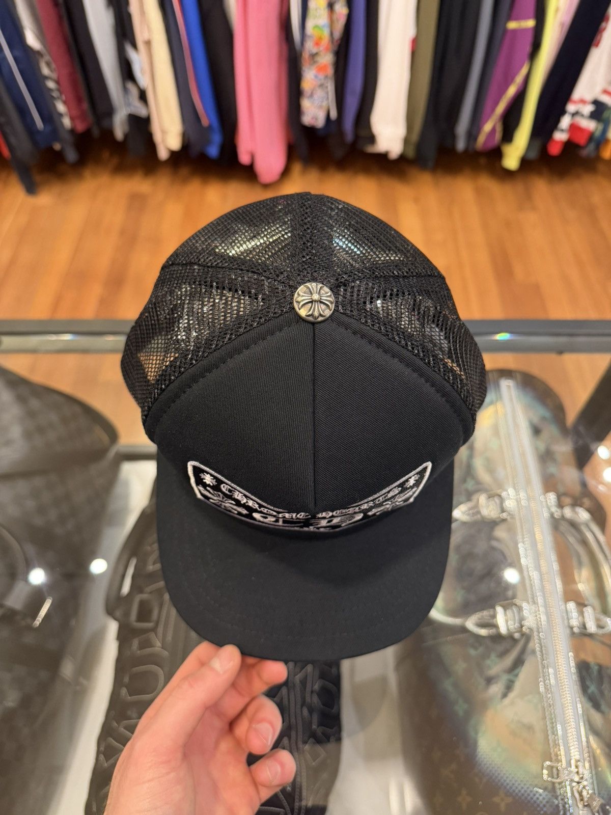 Chrome Hearts Chrome Hearts NYC Patch Trucker Hat Size ONE SIZE - 5 Thumbnail