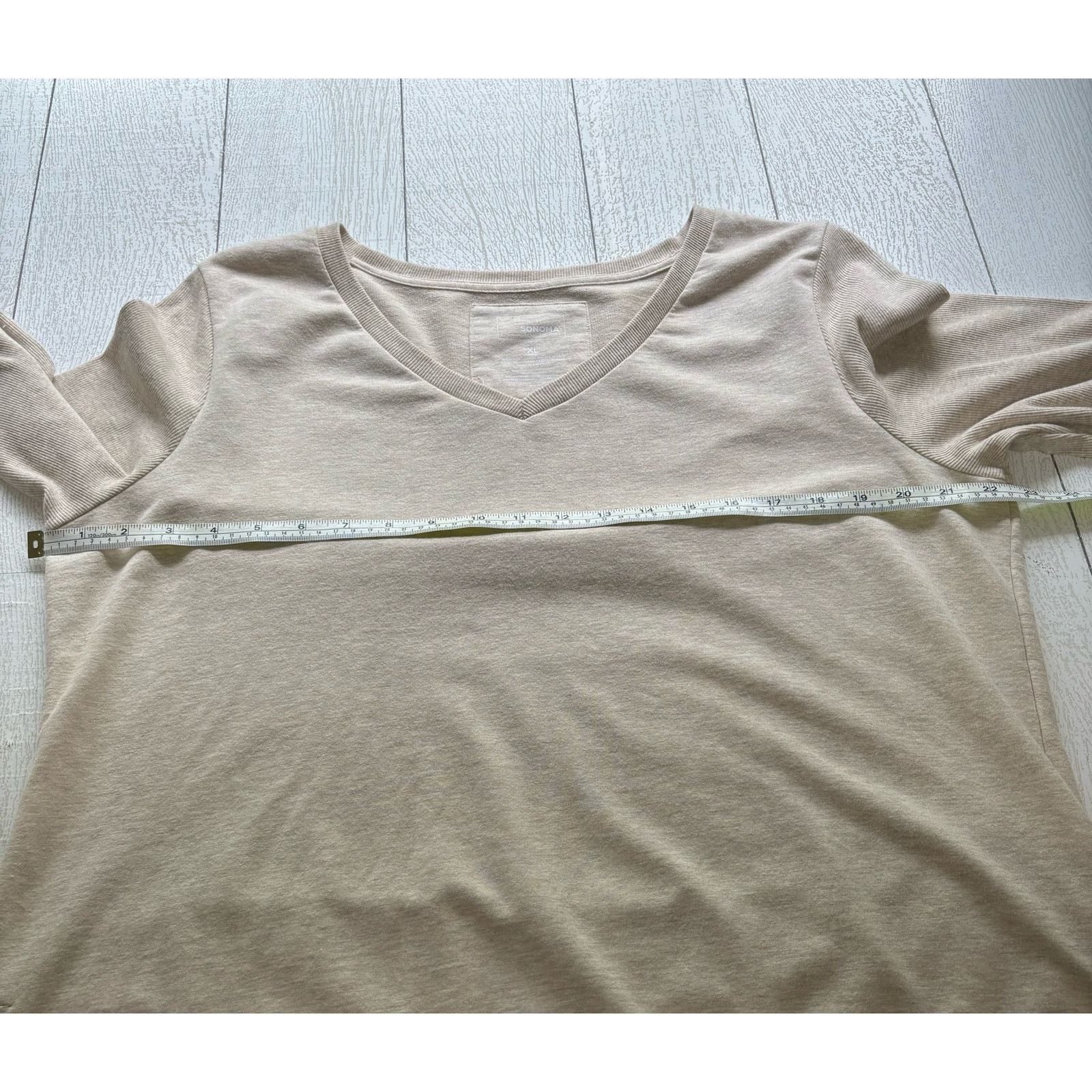Other NWT Sonoma Wheat Long Sleeve V Neck Top XL Size XL / US 12-14 / IT 48-50 - 5 Thumbnail