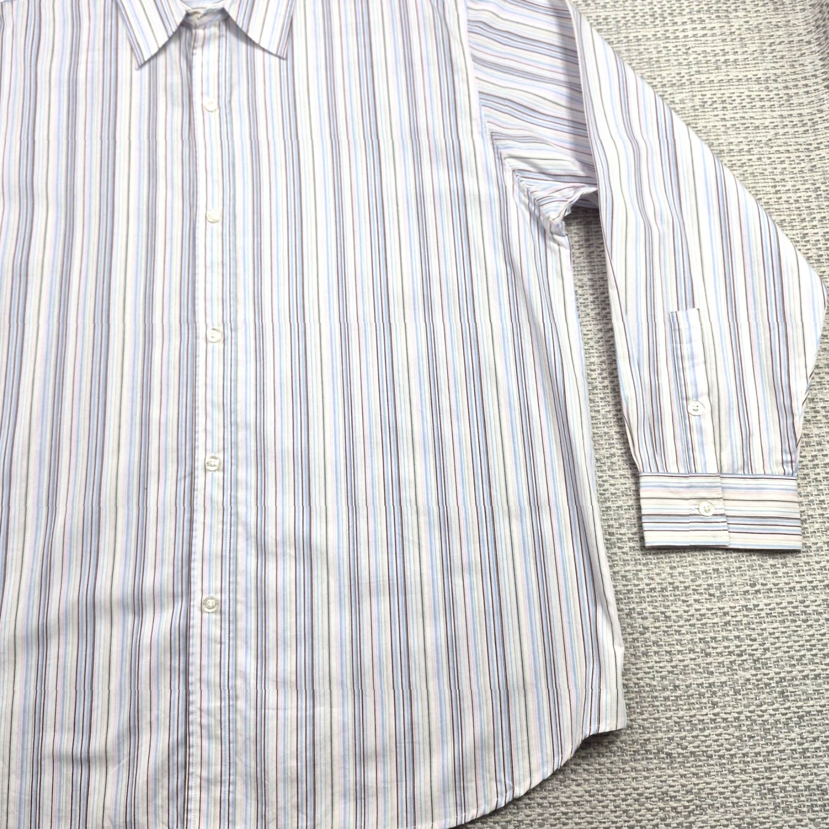 Southpole South Pole Button Up Shirt Mens XL Multicolor Stripe Long Sleeve Dress Shirt Shirt Men XL Multicolor Stripe Button Up Dress Shirt Size 46R - 2 Thumbnail