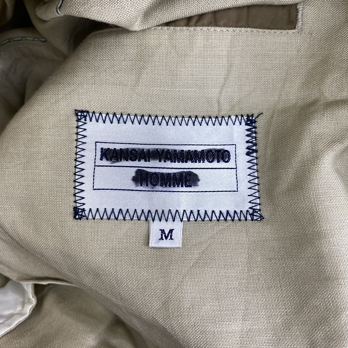 Japanese Brand × Kansai Yamamoto KANSAI YAMAMOTO HOMME Japan Brand Multi Pocket Cream Blazer Size US M / EU 48-50 / 2 - 4 Thumbnail