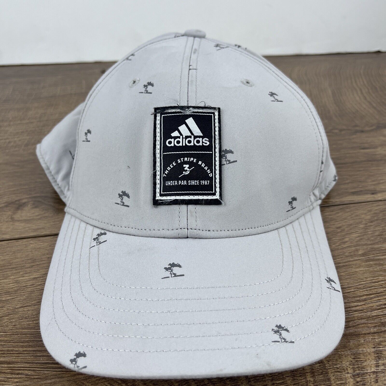 Adidas Adidas Hat Adidas Three Stripe Brand Gray Hat Adjustable Adu Size ONE SIZE - 3 Thumbnail