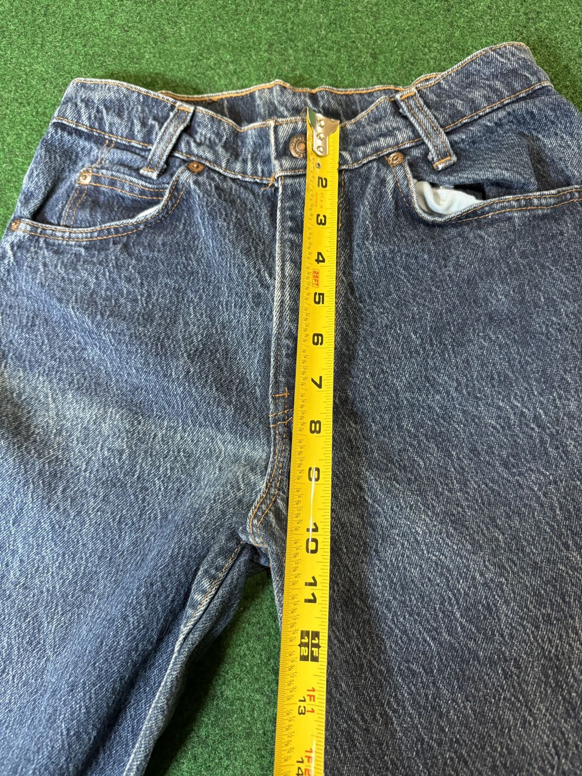 Levi's Vintage Clothing × Vintage Vtg 80s Levi’s Orange Tab Student Straight Leg 28x25 Jeans Size US 28 / EU 44 - 9 Thumbnail