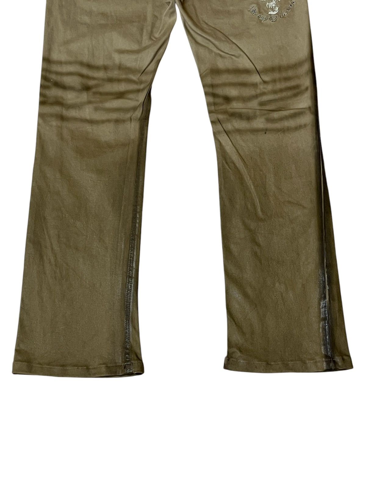 JACKROSE SICK🔥JACKROSE LUV MAISON WAXED EMBROIDERY FLARED JEANS Size US 33 - 7 Thumbnail
