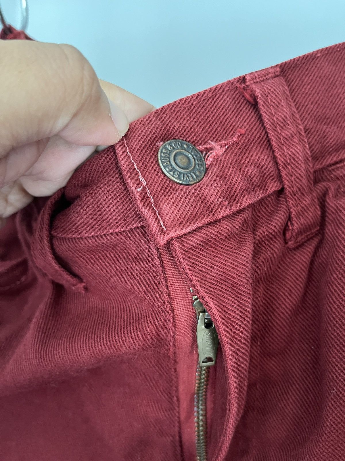 Levi's 70s - 60s Vintage Levis Big E Sta Prest Scovill Zipper Size US 30 / EU 46 - 4 Thumbnail