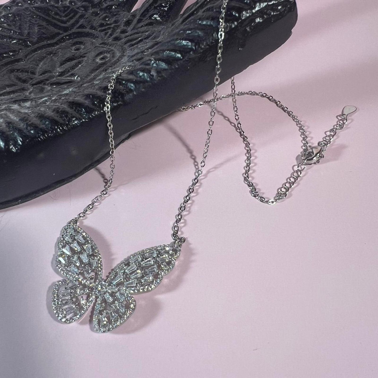Jewelry Hespera silver butterfly necklace Size ONE SIZE - 1 Thumbnail