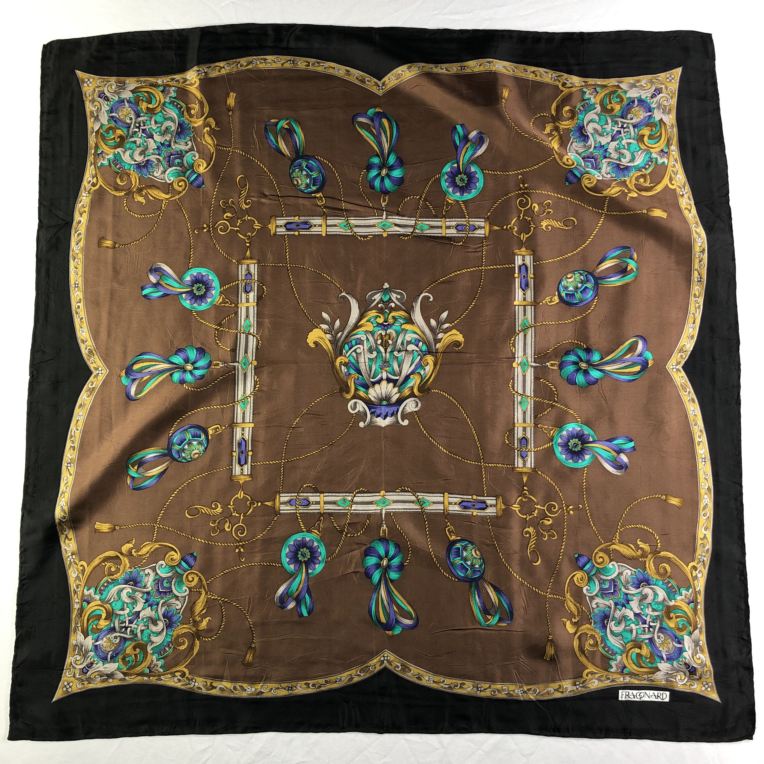 Vintage Vintage Fragonard Silk Scarf Size ONE SIZE - 2 Thumbnail