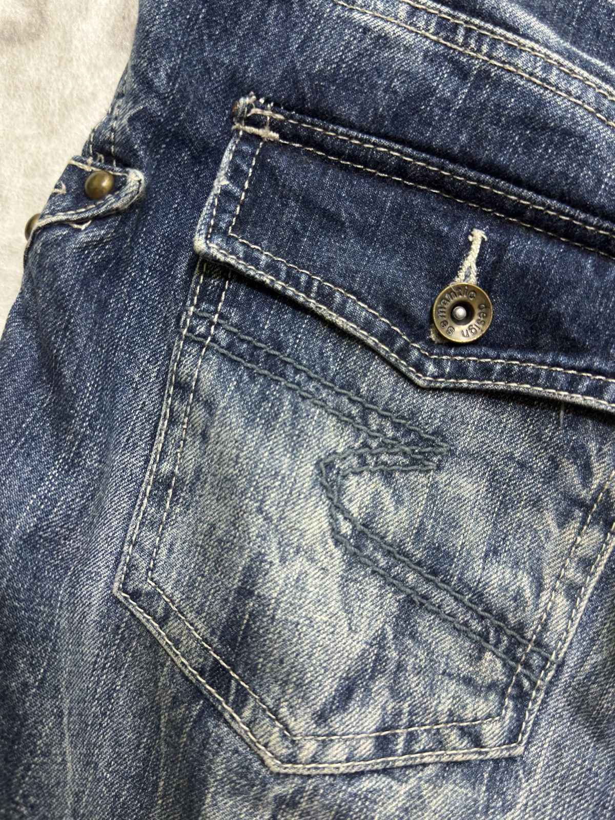Hysteric Glamour Semantic Design Flare Y2K Punk Distressed Denim Studded Size US 32 / EU 48 - 14 Thumbnail
