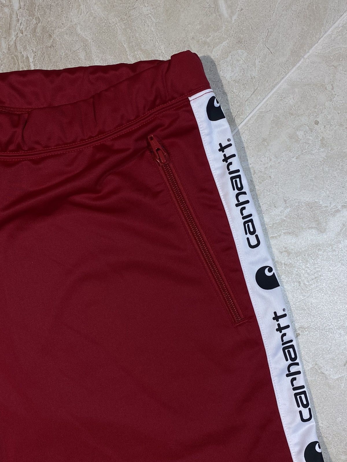 Carhartt Carhartt streetwear style hot red colour track pants Size US 36 / EU 52 - 8 Thumbnail