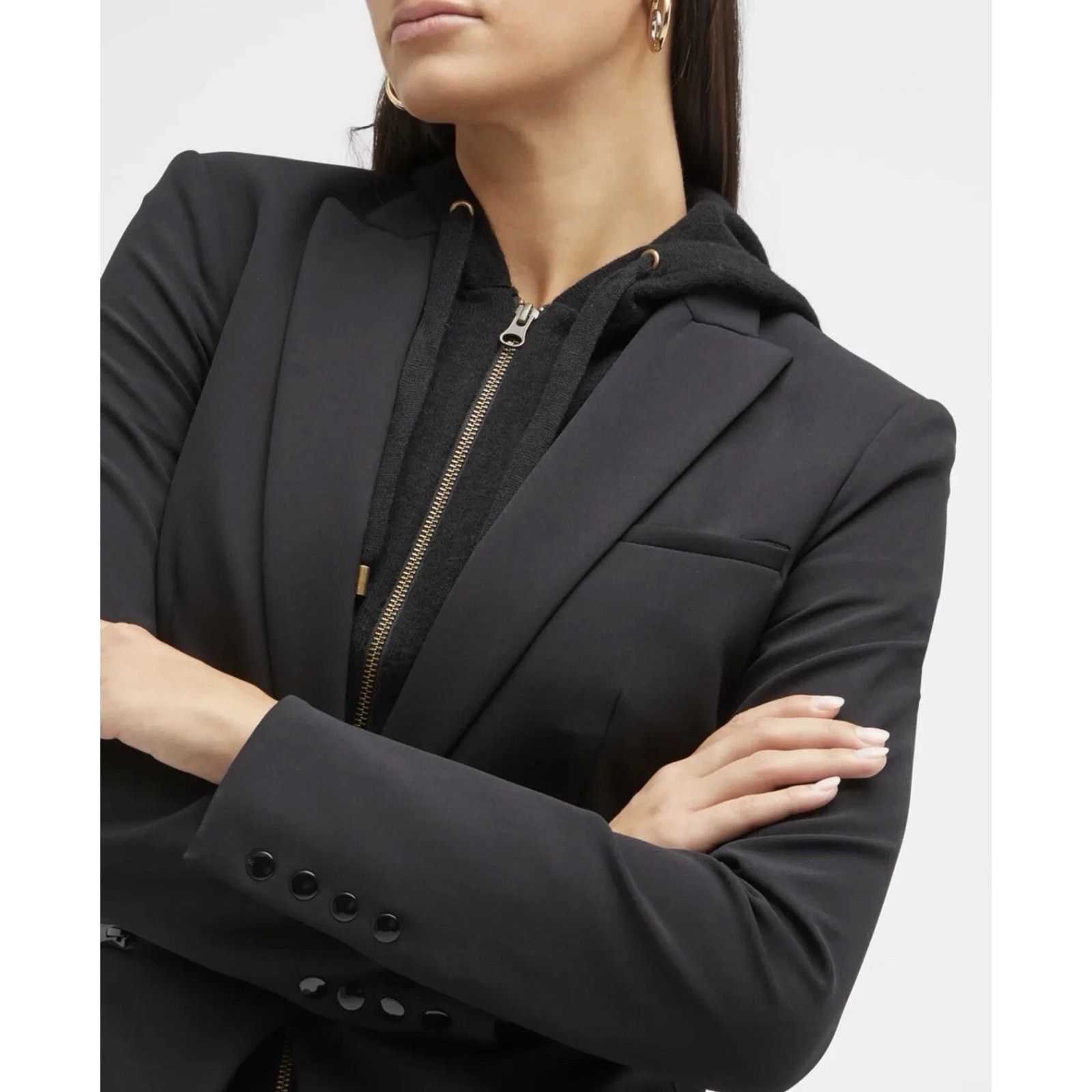Veronica Beard NEW Veronica Beard Bi-Stretch Scuba Jacket in Black size 6 Size M / US 6-8 / IT 42-44 - 3 Thumbnail