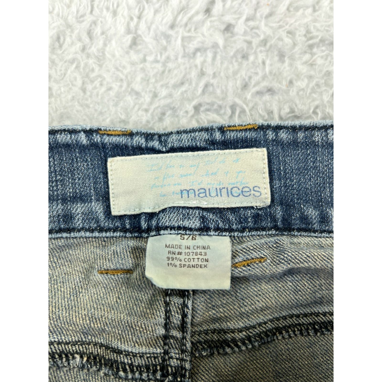 Vintage Maurices Jeans Women Blue Denim 26 30 Bootcut 5-Pocket Regular Low Rise Cotton Blend Size 27" / US 4 / IT 40 - 6 Thumbnail