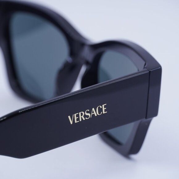 Versace Versace VE4492U GB1/87 Sunglasses Black Square Frame Size ONE SIZE - 9 Thumbnail