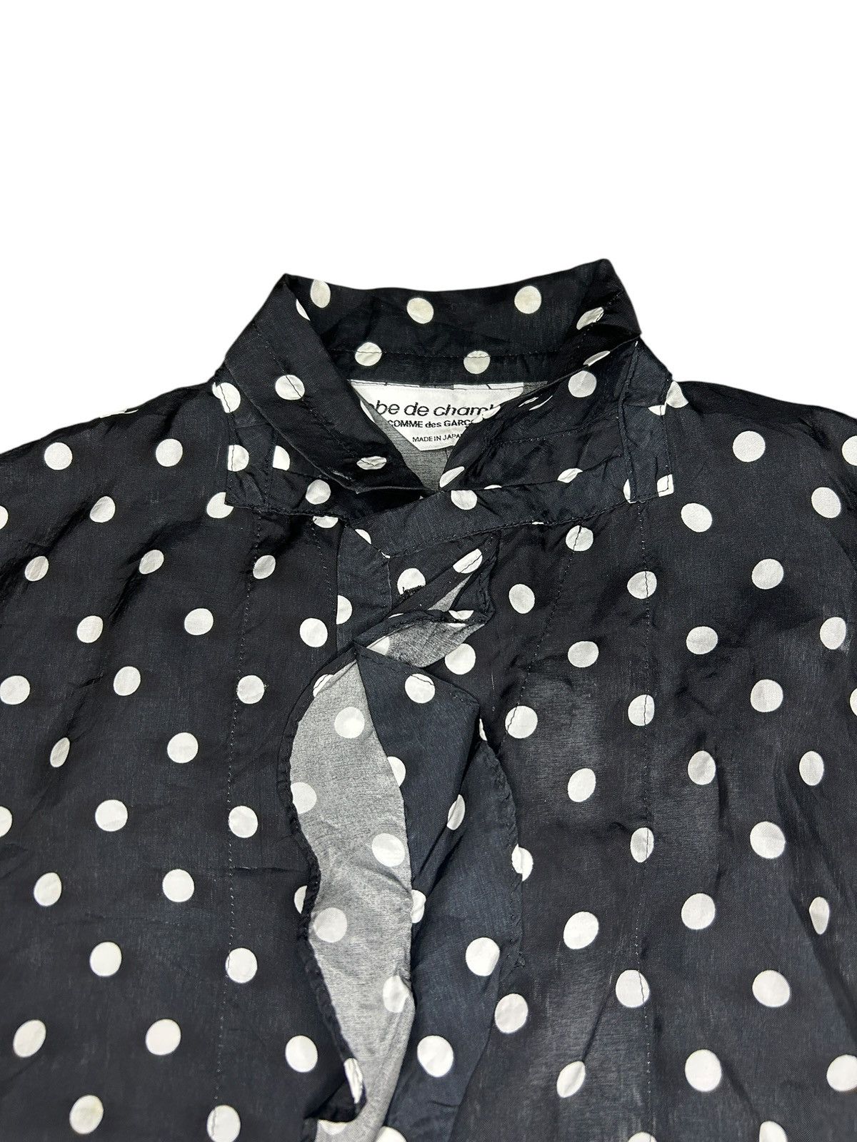 Comme des Garcons F/W 01 Ruffled Polka Dot Blazer Size M / US 6-8 / IT 42-44 - 3 Thumbnail