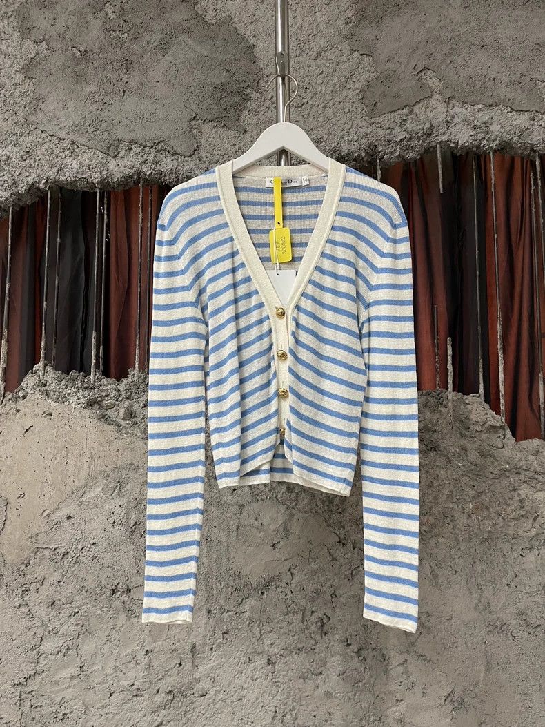 Dior DiorStriped cardigan 2503-Nextarrow Size XXS / US 00 / IT 34 - 1 Thumbnail