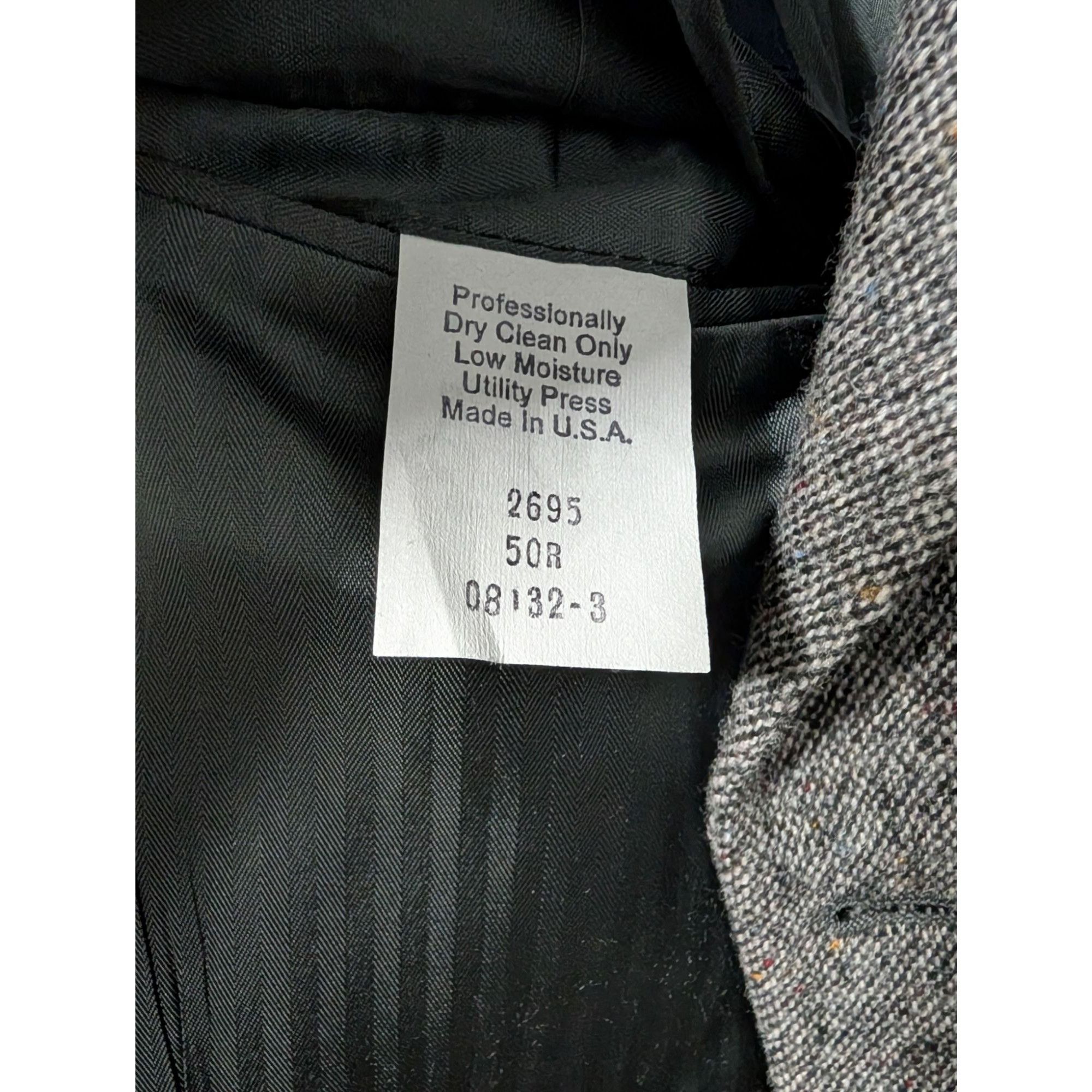 Stafford Vintage Stafford Wool Gray Blazer Elbow Patches Men Size 50R Size 50R - 8 Thumbnail