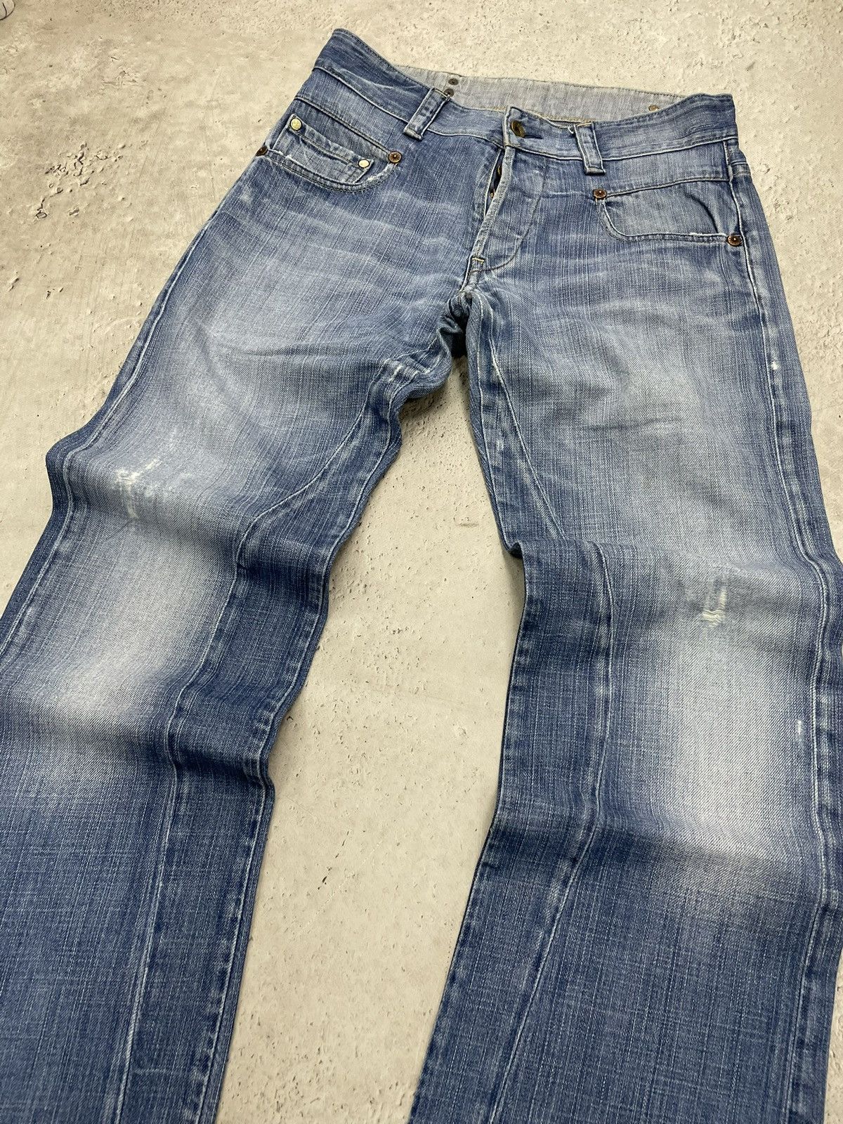 G-Star G-Star faded flared blue denim pants Y2K utility streetwear Size US 31 - 2 Thumbnail