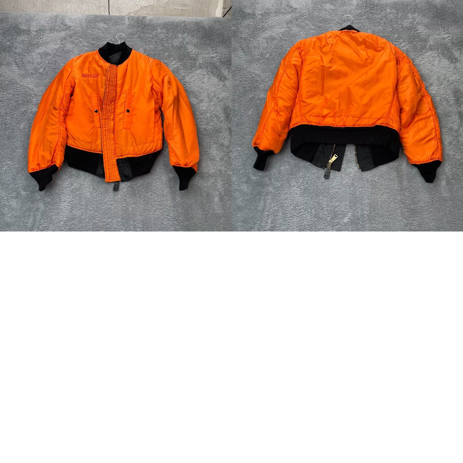 Alpha Industries VINTAGE Alpha Industries Moscow On The Hudson Film Crew Jacket Mens XS Black Bomber Reversible Full Zip Nylon Softshell Band Collar 90s Theme Mens Size US XS / EU 42 / 0 - 10 Thumbnail